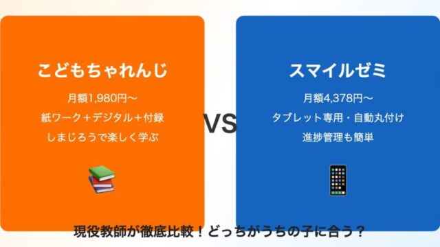 こどもちゃれんじとスマイルゼミの比較アイキャッチ画像