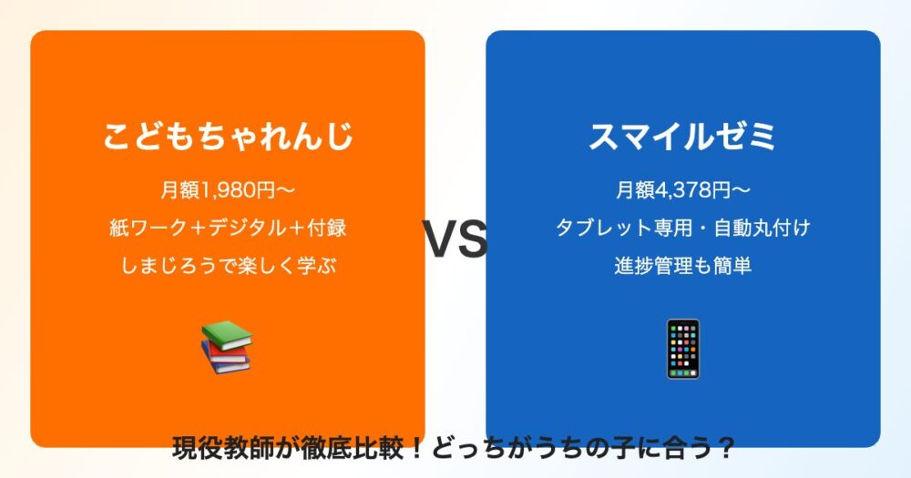 こどもちゃれんじとスマイルゼミの比較アイキャッチ画像